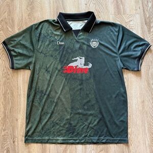 Dime Final Jersey Green Collared Shirt Size XL Knowtech Embroidered